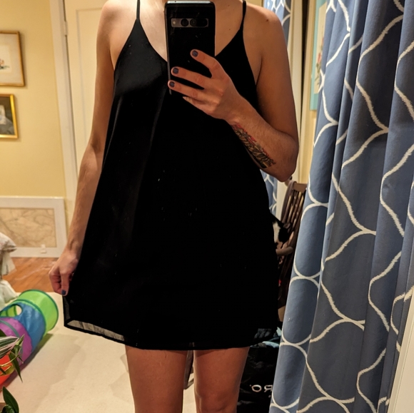 Black mini shift dress size S - Picture 1 of 2